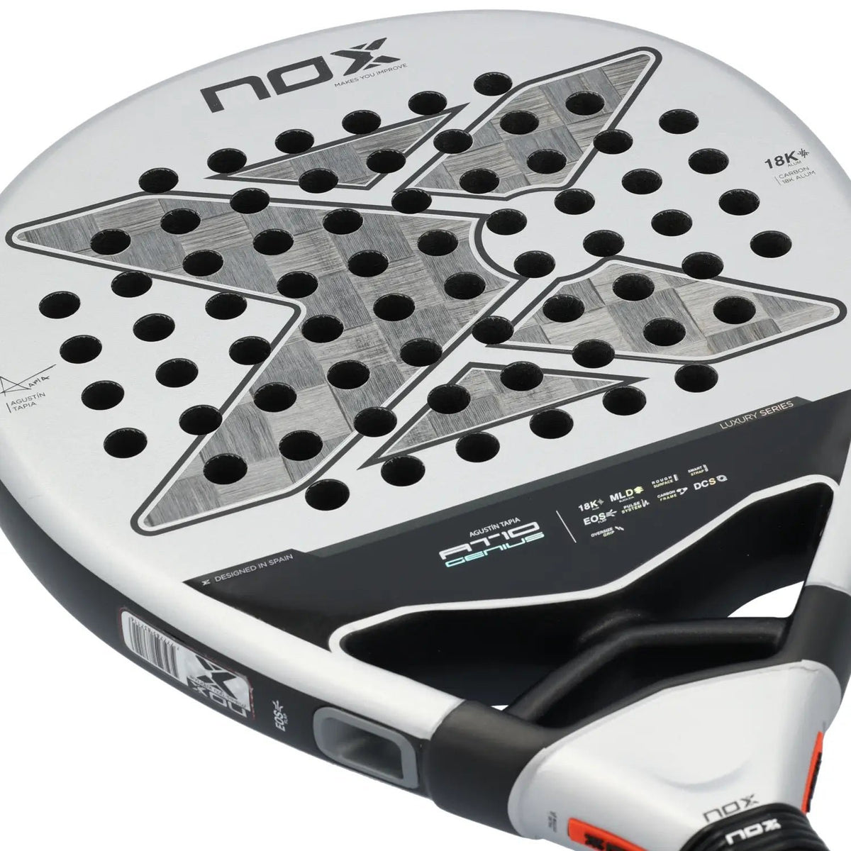 Padelschläger NOX AT10 Genius 18K Agustín Tapia 2024