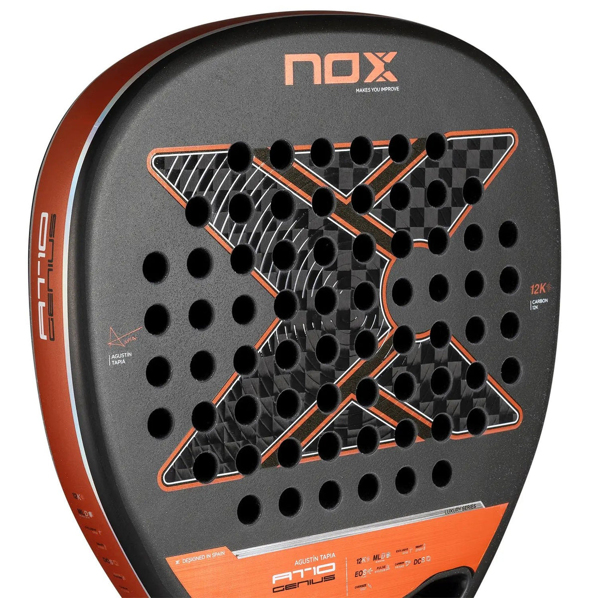 Padelschläger NOX AT10 Genius Attack 12K by Agustín Tapia 2025