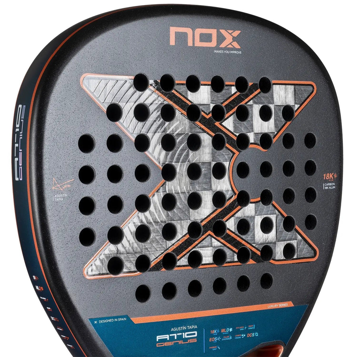 Padelschläger NOX AT10 Genius 18K Alum by Agustín Tapia 2025